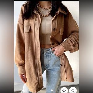 12th Tribe Lightweight Fleece Shacket